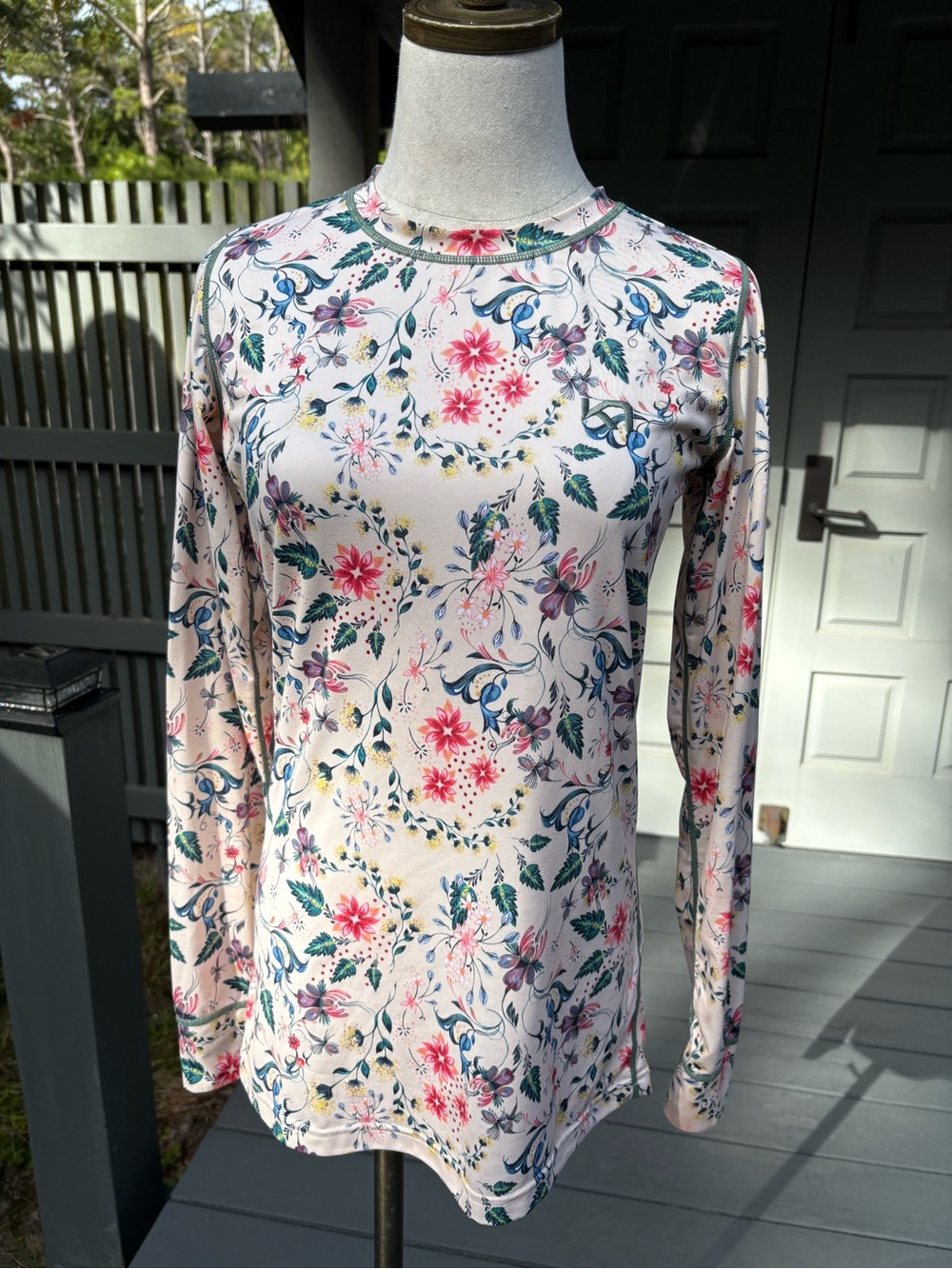 Kara Traa Pink Floral Long-Sleeve Shirt